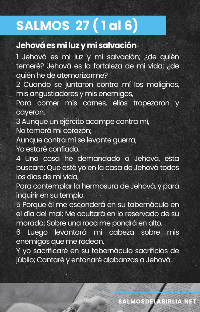 Salmos 27 del 1 al 6